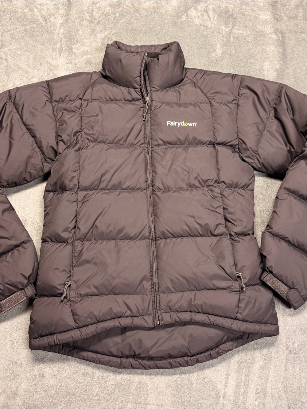 Fairydown Down Filler Puffer Jacket in Black Womens